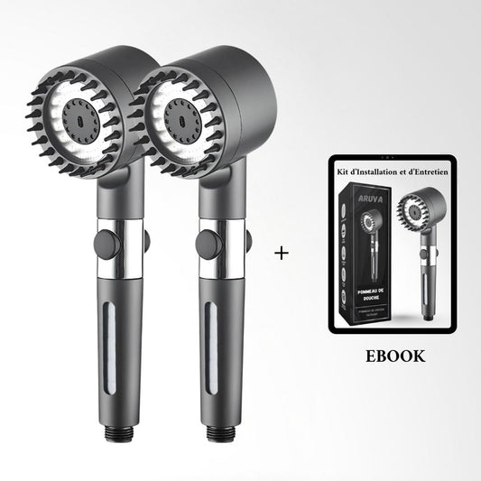 2 Pommeaux de douche filtrants + Ebook Offert