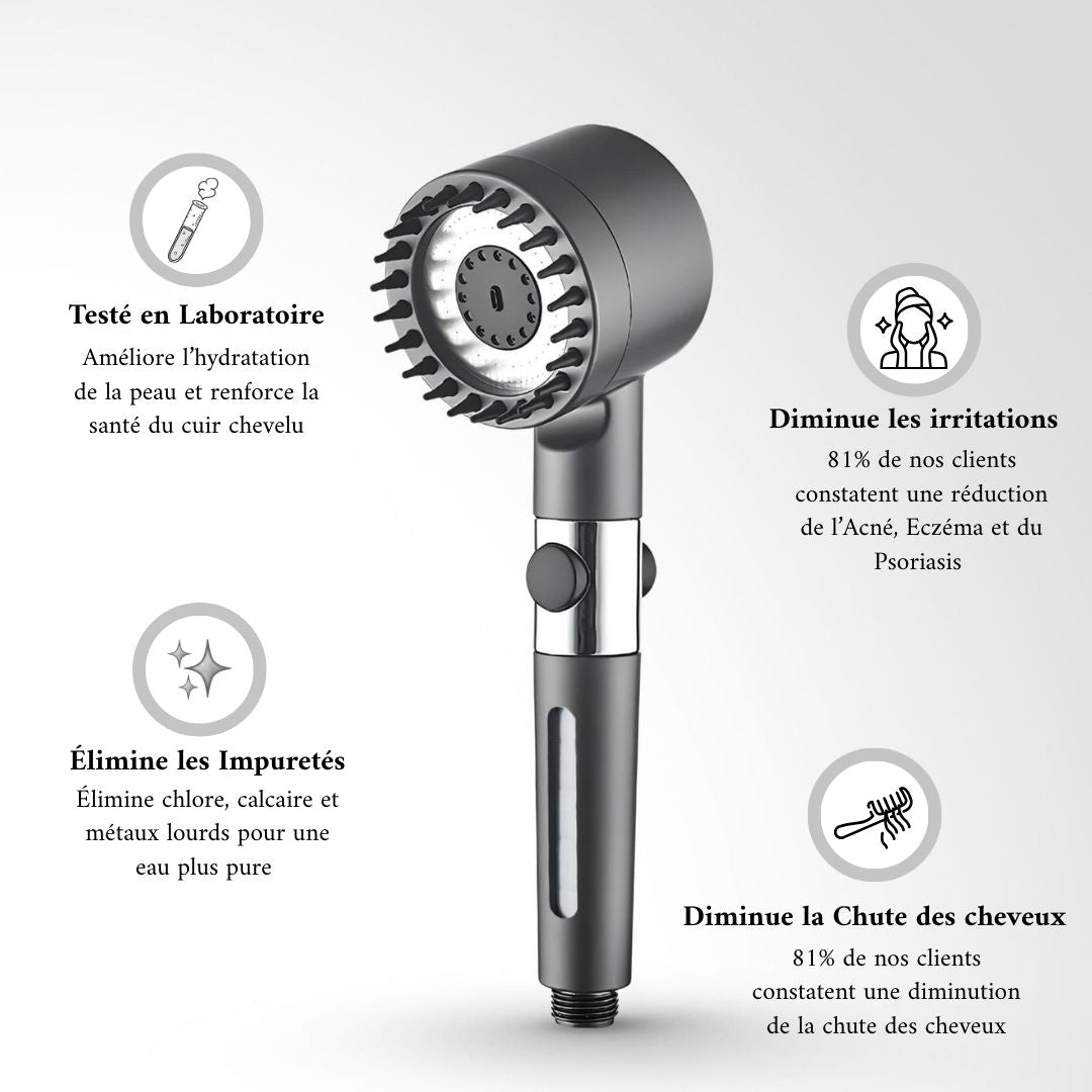 POMMEAU DE DOUCHE FILTRANT